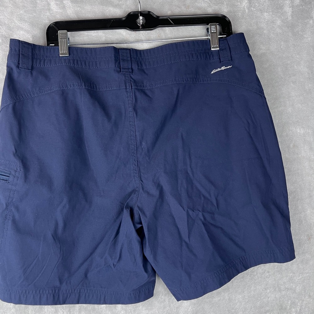 Eddie BauerShorts Womens 14  Navy Blue Hiking Cargo Stretch Outdoor - Picture 6 of 10